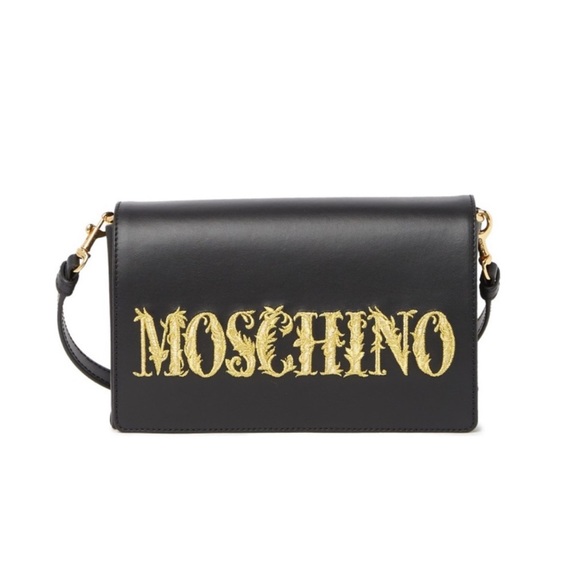 ** SOLD** Moschino leather crossbody shoulder black bag authentic BNWT - Picture 2 of 8